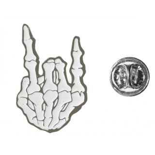 Skeleton Sign of the Horns (Goat) Figured (Icon) Pin
