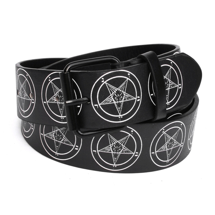 Pentagram Print Belt