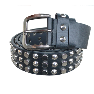3 Rows Small Thorn + Cylinder (Leatherette) Belt