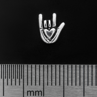 Sign of the Horns (Goat) (925 Silver) Stud Earring