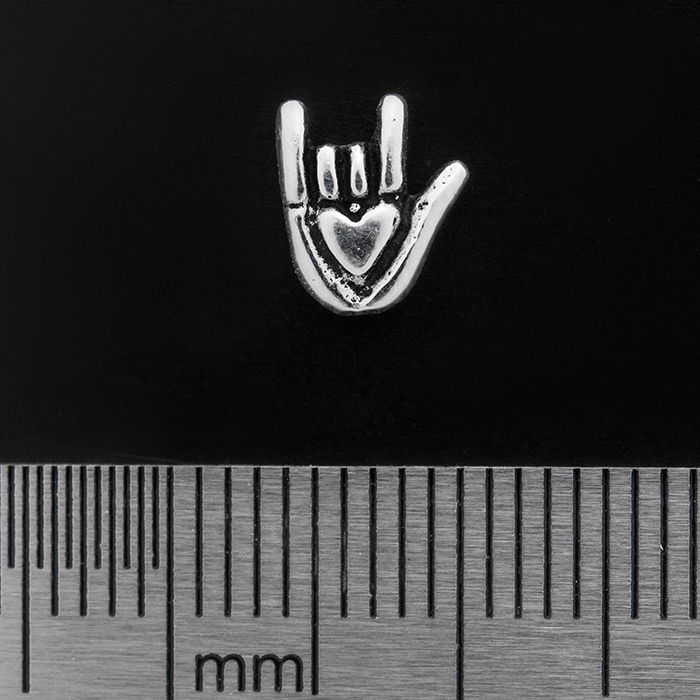 Sign of the Horns (Goat) (925 Silver) Stud Earring