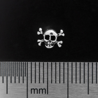 Pirate Skull (925 Silver) Stud Earring