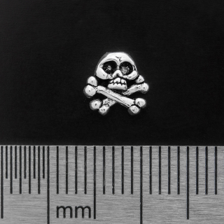 Danger Skull (925 Silver) Stud Earring