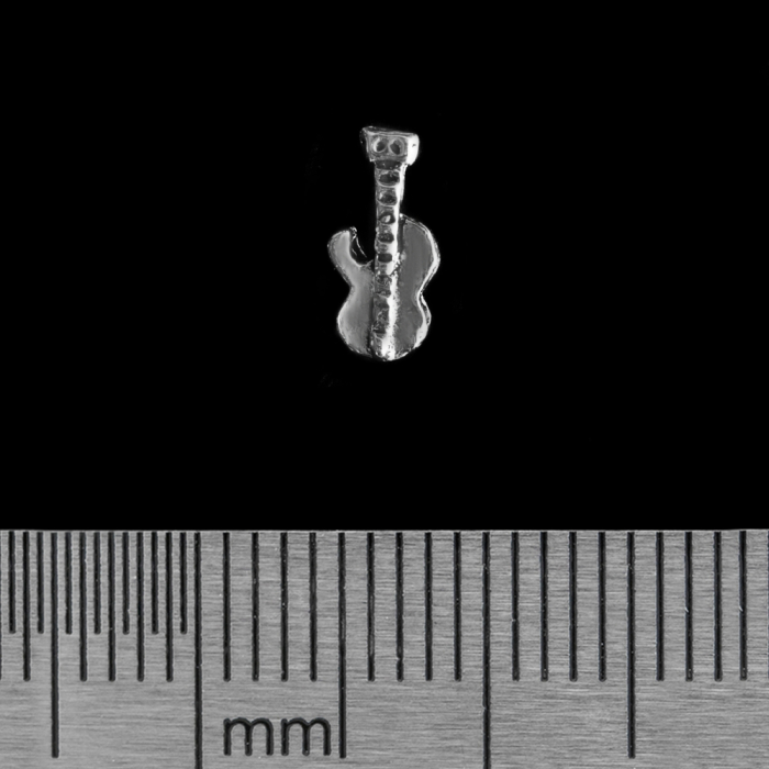 Electric Guitar (925 Silver) Stud Earring