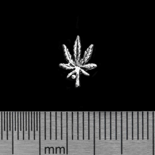 Cannabis Leaf (925 Silver) Stud Earring