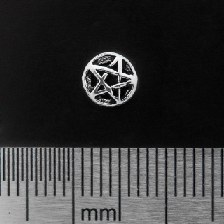 Pentagram (Braided Rays) (925 Silver) Stud Earring