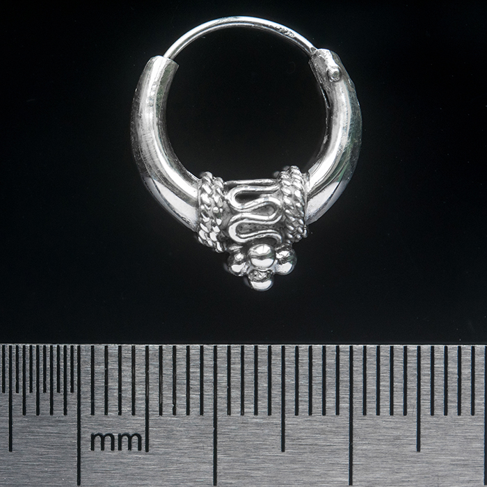 Thick Ring with a Pattern (eas-054) Earring