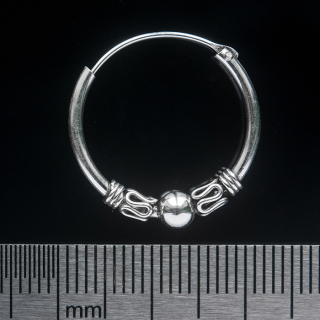 Medium Ring with a Pattern (eas-056) Earring