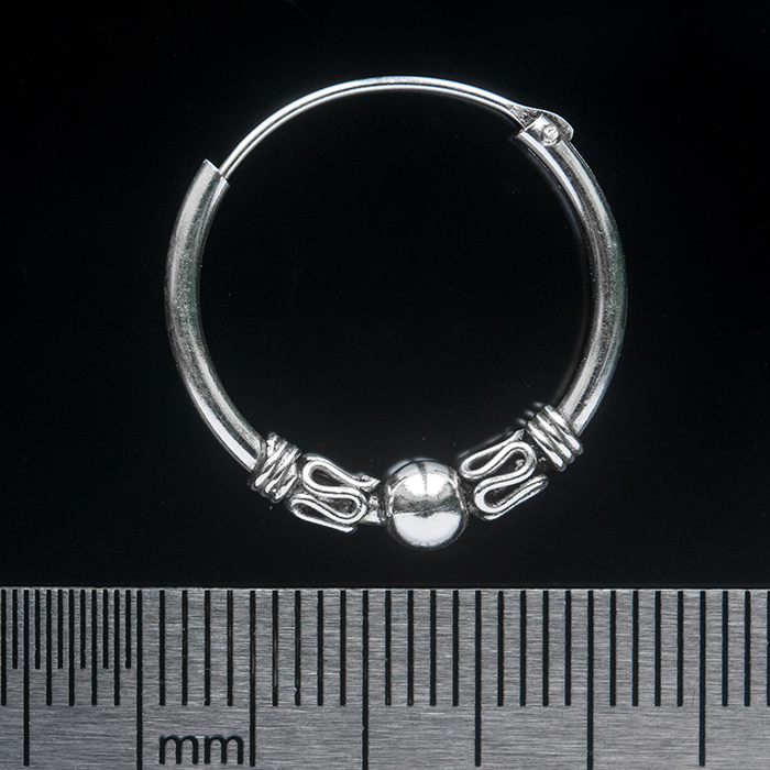 Medium Ring with a Pattern (eas-056) Earring