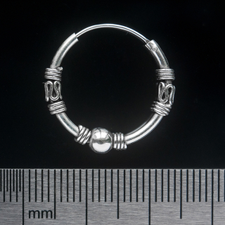 Medium Ring with a Pattern (eas-058) Earring