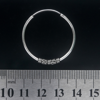 Big Ring with a Pattern (eas-059) Earring