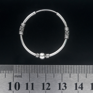 Big Ring with a Pattern (eas-060) Earring