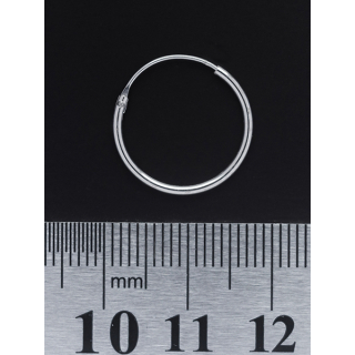 Rhodium-Plated Ring (eas-007) Earring