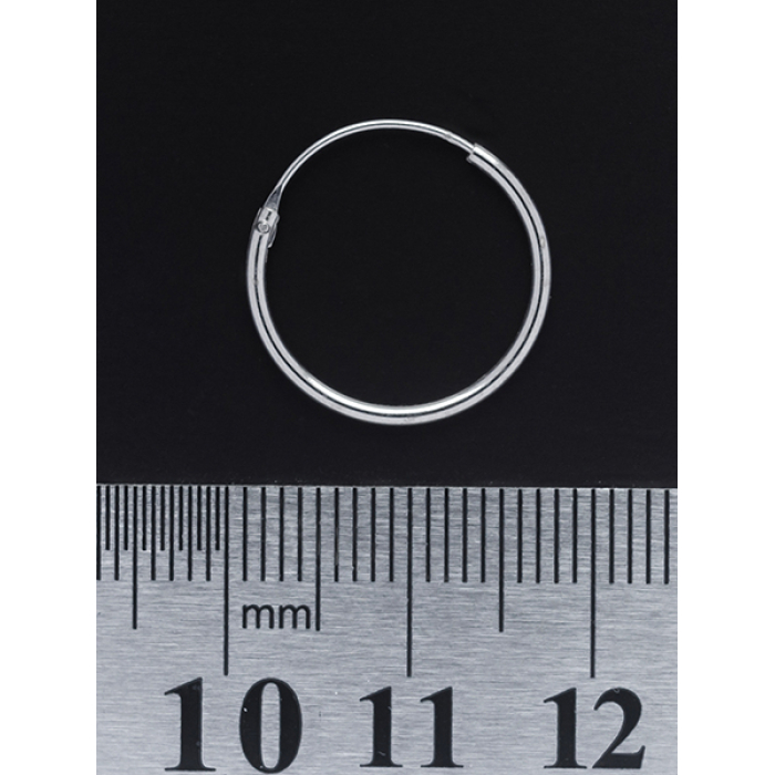 Rhodium-Plated Ring (eas-007) Earring