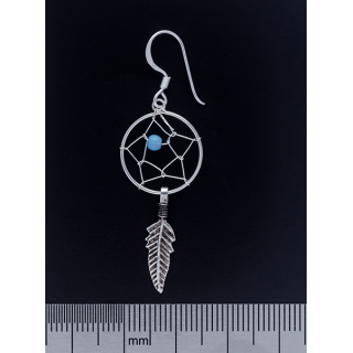 Turquoise Dream Catcher (eas-044) Earring