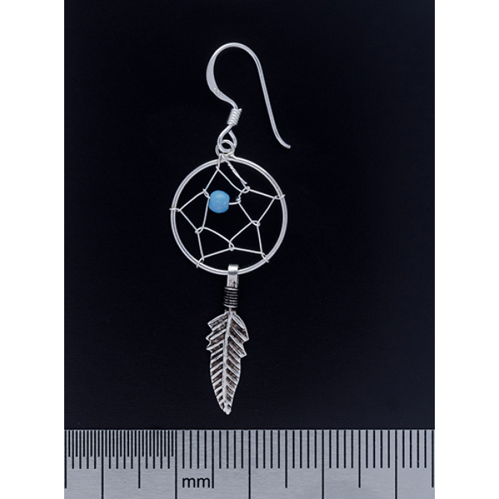 Turquoise Dream Catcher (eas-044) Earring