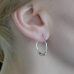 Medium Ring with a Pattern (eas-056) Earring