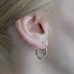 Medium Ring with a Pattern (eas-057) Earring