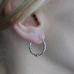 Medium Ring with a Pattern (eas-058) Earring