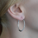 Big Ring with a Pattern (eas-059) Earring
