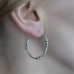 Big Ring with a Pattern (eas-060) Earring
