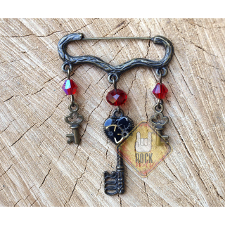 Pin-Twig with Keys (Steampunk) Brooch