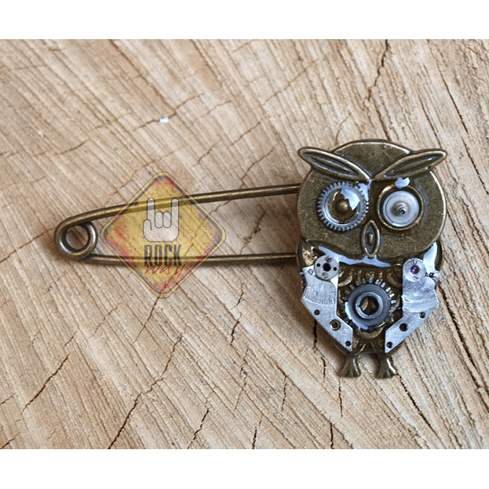 Owl №2 (Steampunk) Brooch
