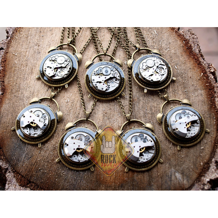 Alarm Clock (Steampunk) Pendant