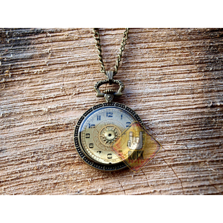 Mini-Clock (Clock Face) (Steampunk) Pendant