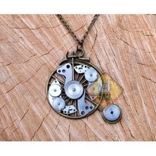 Retro Bike (Steampunk) Pendant