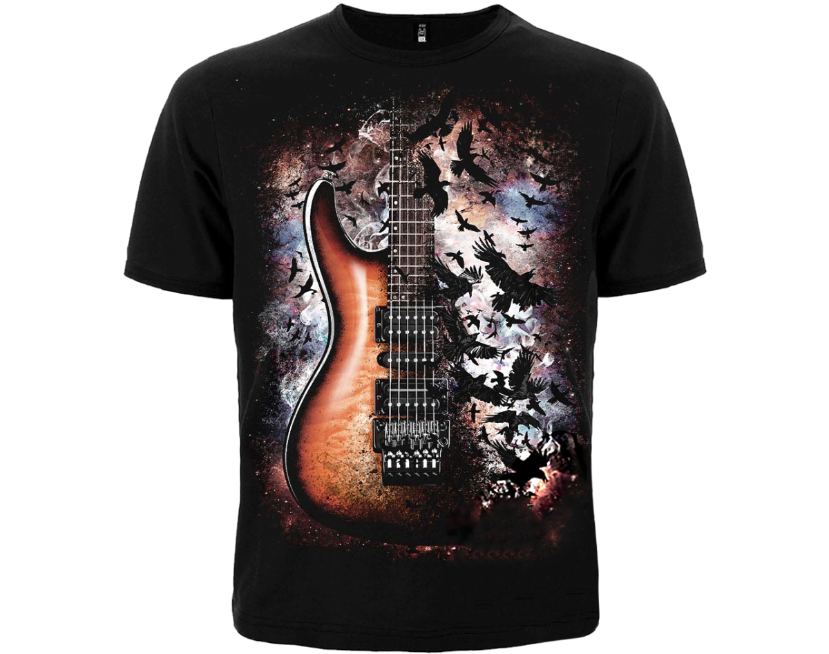 tee shirts with guitars on them