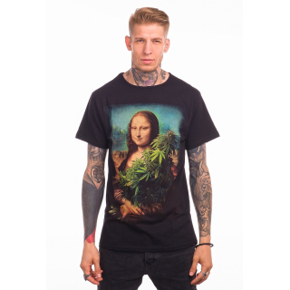 Mona Lisa with Cannabis Urbanist T-Shirt