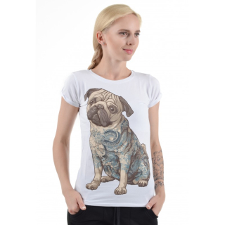 Pug Urbanist Women's White T-Shirt