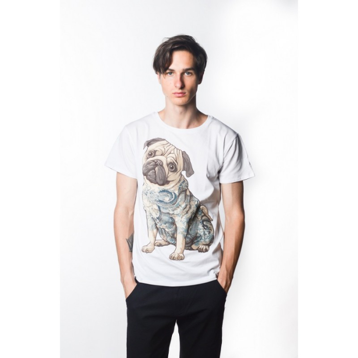 Pug Urbanist White T-Shirt