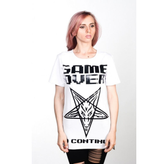 Game Over (Urbanist) White Long T-Shirt