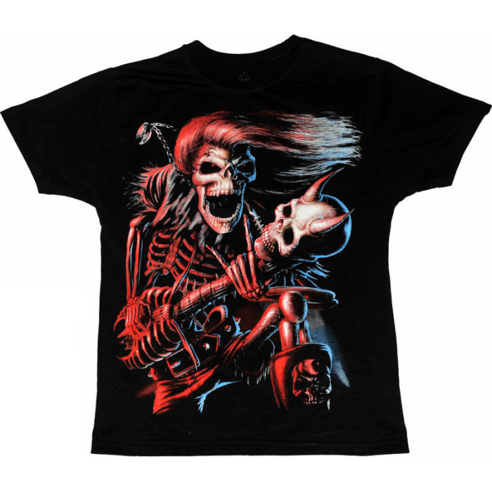 Skeleton with Guitar T-Shirt