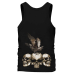 Guitar with Skulls and Ravens Tank Top